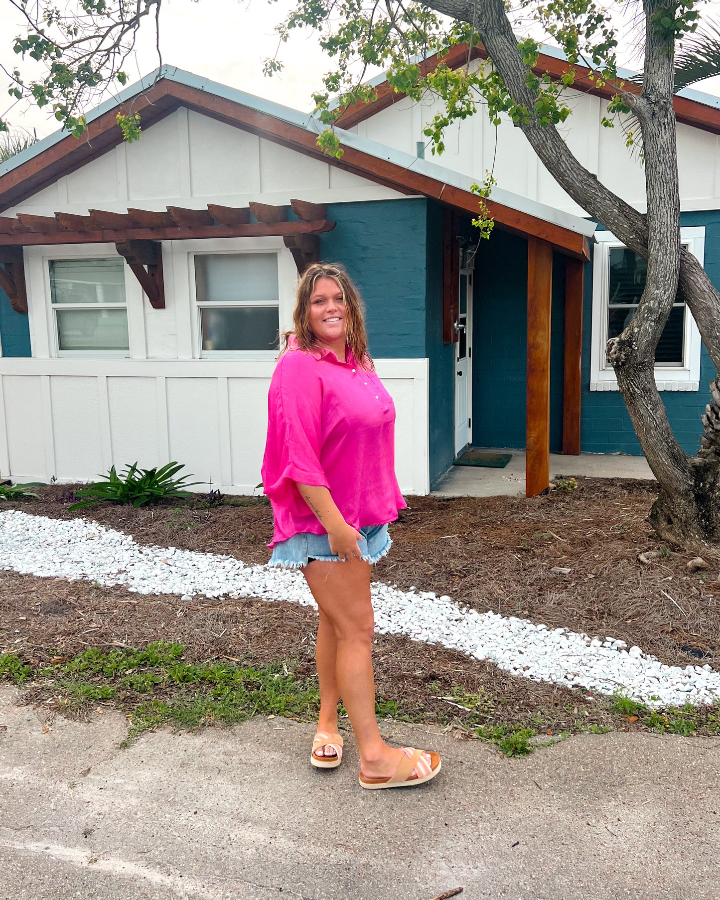 Uptown Girl Pink Blouse